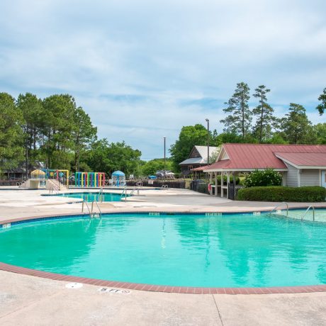 Pool area at Palmetto Shores Resort